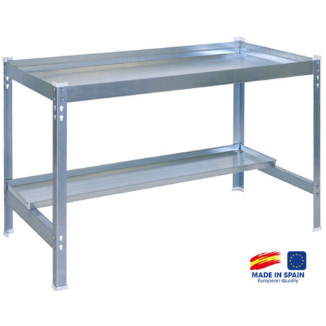 Simonrack – Table de jardin acier haute capacité 600 kg – Résistante aux intempéries – Facile à assembler sans outils – Poids 19,8 kg