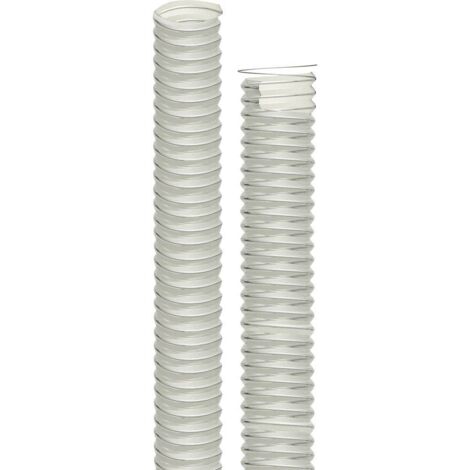 Holzmann – Tuyau d'aspiration en PU ø 100 mm – Longueur 4 m – Renforcé avec spirale en acier cuivré – Matériau antistatique et ignifuge