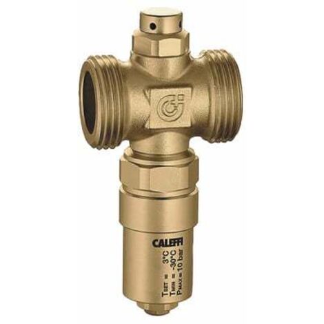 Caleffi – Soupape anti-gel 1" mâle-mâle pour circuits de pompes à chaleur – Température d'ouverture +3°C – Pression max 10 bar – CA26M