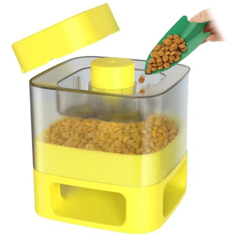 Buffet automatique DoggyVillage pour chien ou chat, jaune (1/3)