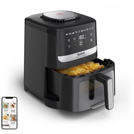 Friteuse à faible teneur en matières grasses TEFAL EY5568E0 Easy Fry Silence noire 1700 W (1/5)