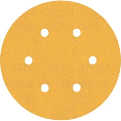 Papier de verre Bosch Expert C470 pour ponceuse orbitale aléatoire, 150 mm, 6 trous, G 220 50 pièces (1/5)