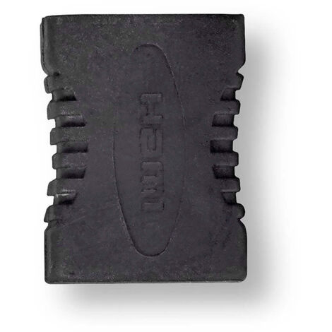Hdmi adaptateur hdmi femelle hdmi femelle plaque or droit pvc anthracite 1 pc boite (1/4)
