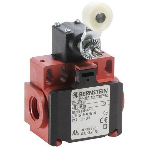 Bernstein 6085185111 BI2-SU1Z AH Interrupteur de fin de course 240 V/AC 10 A levier pivotant à galet à rappel IP65 1 pc (1/2)