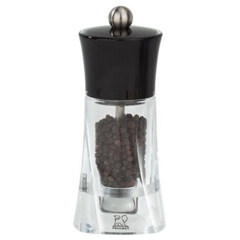 Peugeot Moulin à poivre Molène noir transparent 14 cm