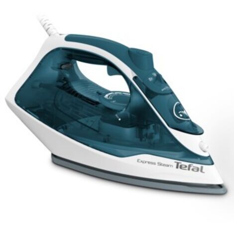 Tefal FV2839E0 fer à repasser Sec & Fer à vapeur Semelle Cerilium 2400 W Bleu, Blanc