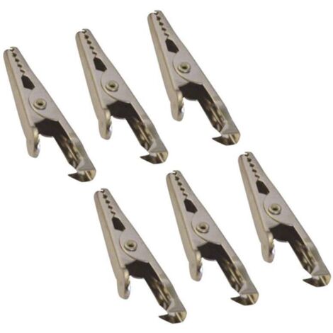 HP Autozubehör 20205 Pack de 6 pinces crocodiles 5x45 mm (1/2)