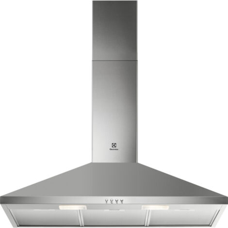 Electrolux – Hotte tiroir inox 420 m³/h – 3 vitesses – Éclairage LED – Filtres métalliques lavables – Design mural moderne – Niveau sonore 66 dB