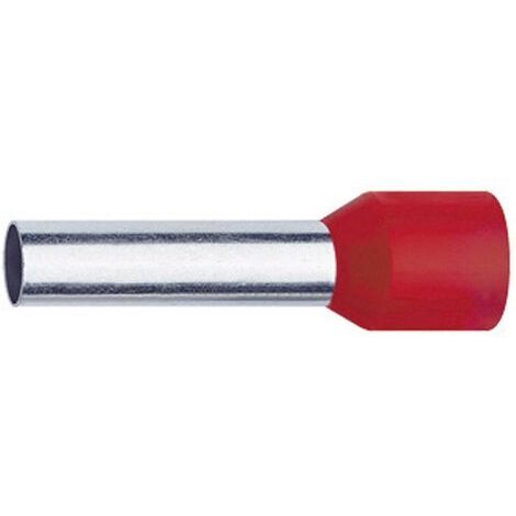 Klauke 4718 embout câble rouge partiellement isolé (1/2)