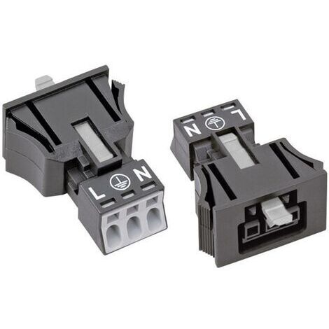 Wago WINSTA MINI connecteur mâle droit noir 50 pièces (1/5)