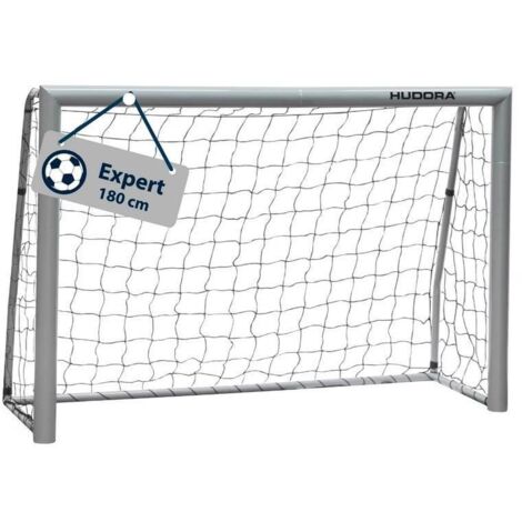 Hudora Expert 180 but de football gris robuste 180x120 cm