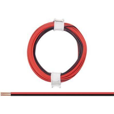 Donau-elektronik Câble Jumelé PVC rouge et noir 5 mètres (1/2)