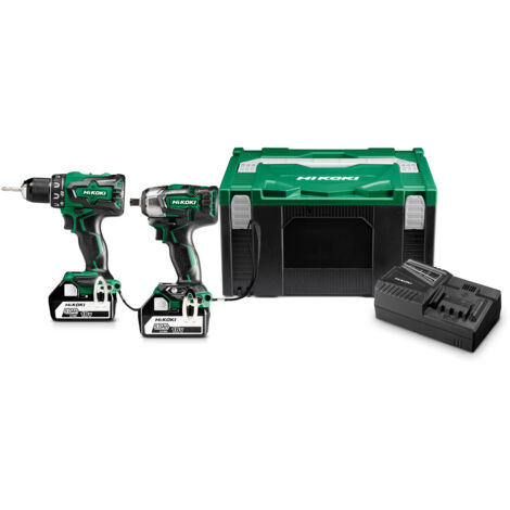 Hikoki – Perceuse-visseuse 18V sans charbon – Pack avec 2 batteries 5,0Ah – Moteur Brushless – Éclairage LED – Coffret de rangement inclus (1/5)