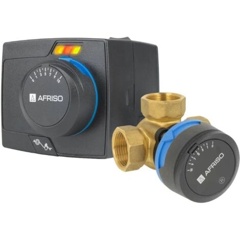 Kit de commande ProClick : vanne mélangeuse rotative 3 voies ARV 385 Vario ProClick, DN32, Rp1 1/4 pouce, Kvs 7,5 - 19 m3/h + servomoteur électrique (1/2)