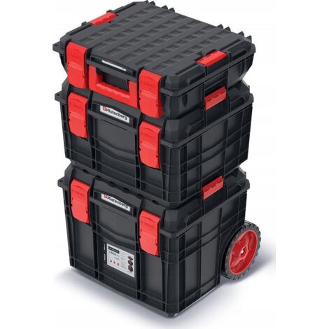 Prosperplast Kistenberg C BLOCK PRO Boîte à outils noir et rouge (1/3)