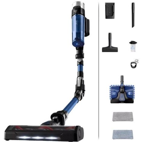 Tefal X-Force Flex 9.60 Aqua Aspirateur Noir et Bleu (1/5)