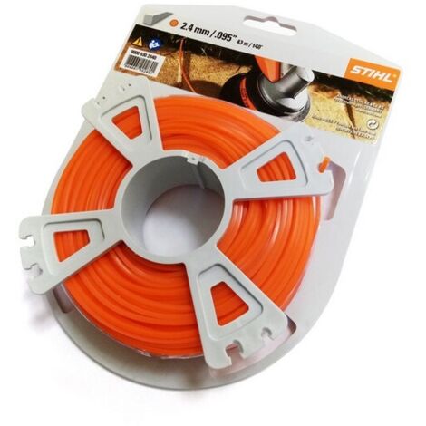 Stihl 00009302640 Fil de coupe orange 2,4 mm 41 m (1/3)