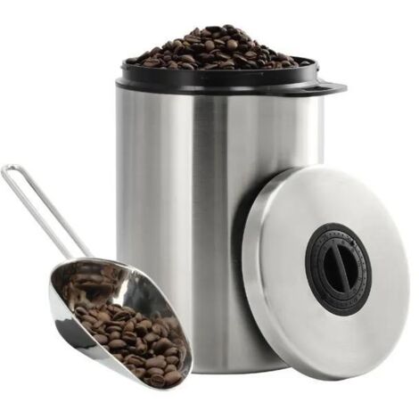 Xavax RVS-blik pour 1 kg de café avec des plats (1/3)