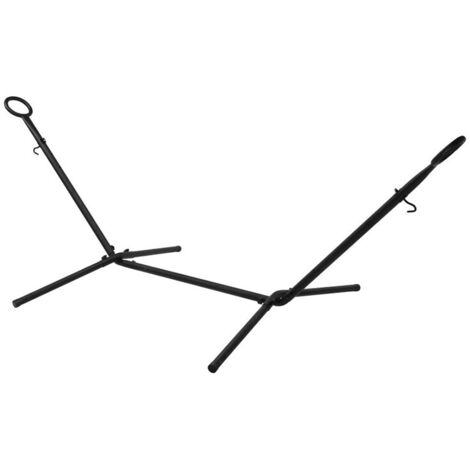 Support de hamac métal noir 300 cm
