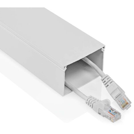 Nedis Gestion des câbles blanc 115 cm aluminium (1/3)