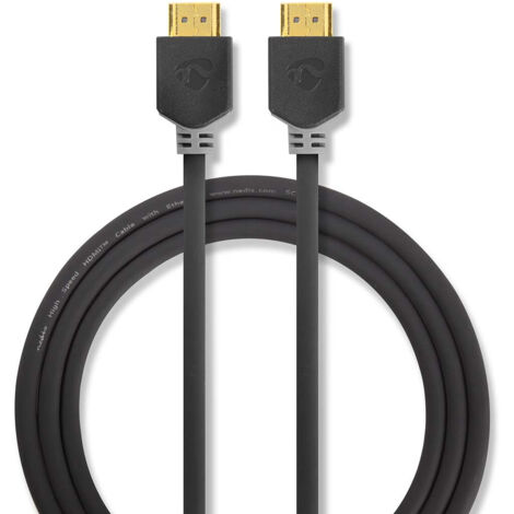 Cable hdmi haute vitesse avec ethernet connecteur hdmi connecteur hdmi connecteur hdmi 4k60hz arc 18 gbps 750 m rond pvc anthracite boite (1/4)