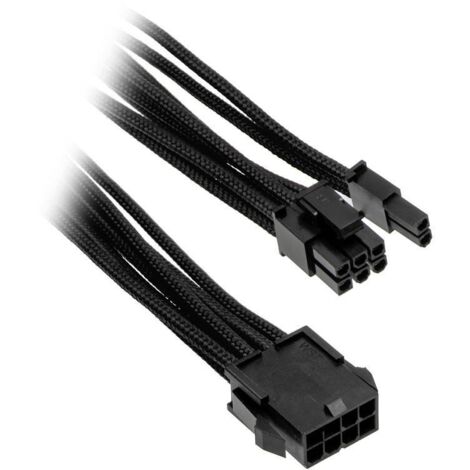 Rallonge Phanteks alimentation [1x PCIe- femelle 8 pôles - 1x PCIe mâle 8 pôles (6+2)] 0.50 m D064102 (1/2)