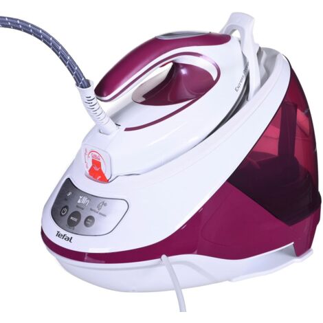 Centrale vapeur Tefal Express Protect SV9201E0 2800 W 1,8 L Semelle Durilium AirGlide Autoclean Violet, Blanc