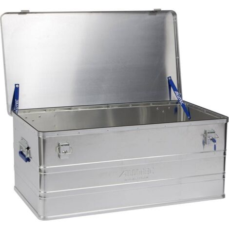 FP – Caisse de transport en aluminium 895 x 495 x 375 mm – Épaisseur de paroi 0.8 mm – 2 serrures à cylindre – Pour chantiers humides