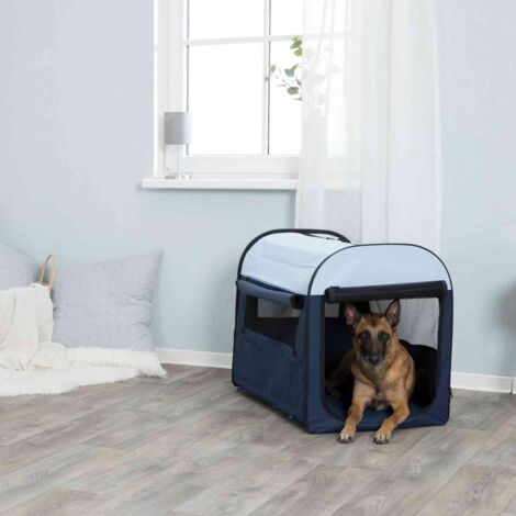 Soft kennel basic M: 55 × 65 × 80 cm, gris foncé/gris clair (1/4)
