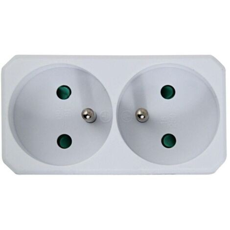 Esperanza Elec. Socket Splitter 2 Sockets White (1/3)