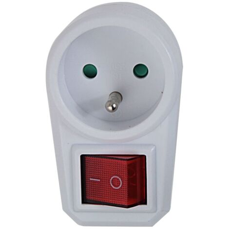 Esperanza elec socket splitter 1 socket switch white (1/5)