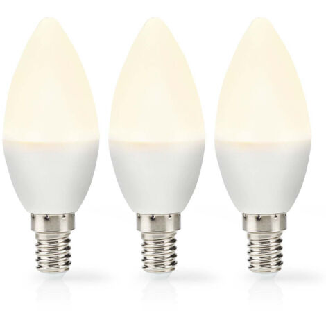 Lampe led e14 ljus 49 w 470 lm 2700 k varm vit matt 3 st (1/3)