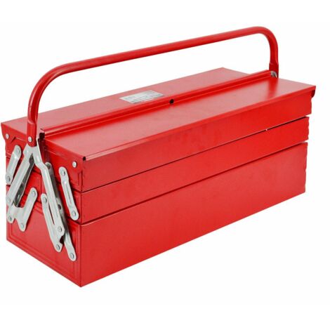 Boîte à outils métallique AWTOOLS, lot de 5, 430 x 200 x 200 mm (1/2)