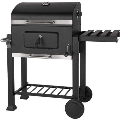 Aster MMG926 barbecue charbon noir avec thermomètre intégré (1/3)
