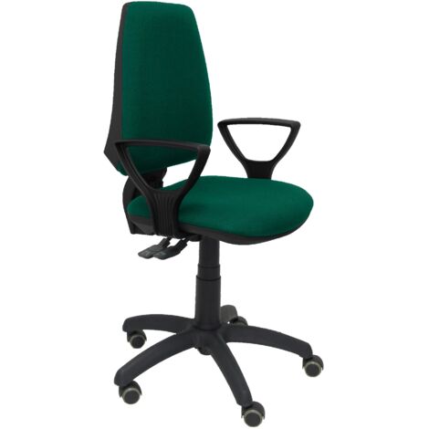 Piqueras y Crespo Elche S Bali chaise bureau vert émeraude (1/2)
