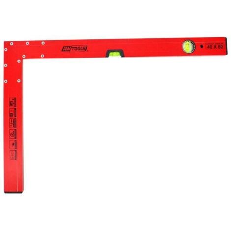 Awtools Équerre Acier 40x60cm Mesure Précise (1/3)