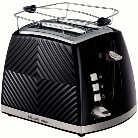 Russel Hobbs Groove 2S Toaster Black 2-Slice Toaster (1/5)