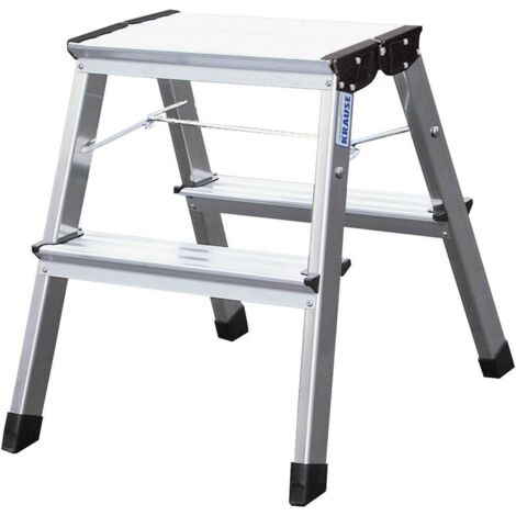 44013 - Marchepied pliable en aluminium léger - Double accès 2 Marches - 100% alu