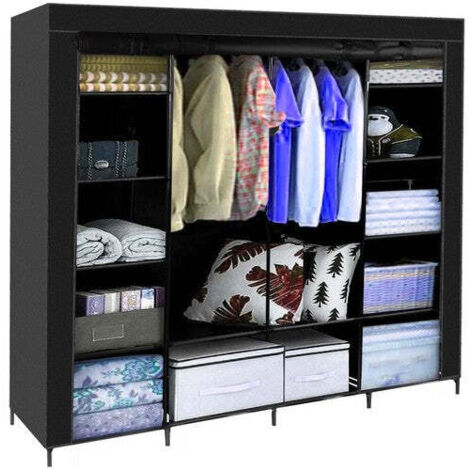Armoire pliante en tissu 170x170cm Ruhhy 23740 (1/5)