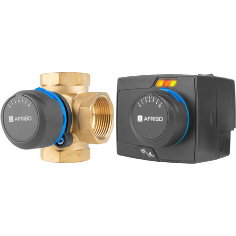 Ensemble de commande : vanne mélangeuse rotative 4 voies ARV 485 ProClick DN32, Rp1 1/4 pouce, Kvs 16 + servomoteur électrique ARM 343 ProClick (1/5)