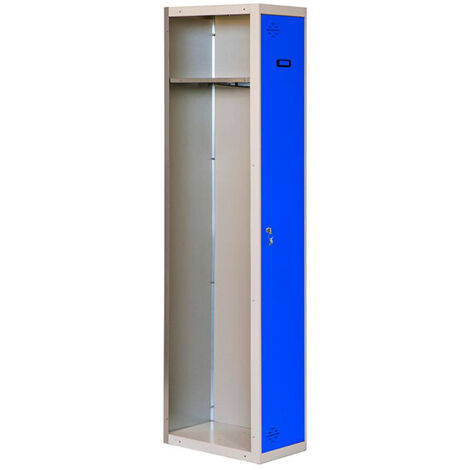 Simonrack Casier métallique gris avec portes bleues 1800x500x500 mm (1/3)