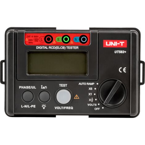Uni-T UT582+ testeur numérique de disjoncteurs noir (1/5)