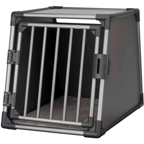 Box de transport, en aluminium - M-L: 61 × 65 × 86 cm, gris graphite