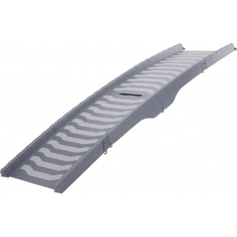 TRIXIE Rampe - 39 x 150 cm - Plastique - Repliable en 3 parties - Gris - Pour chien (1/5)