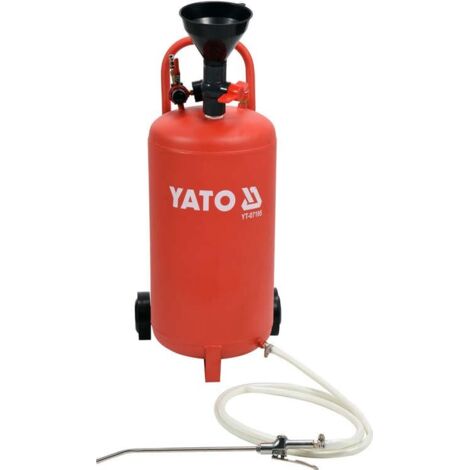 Yato – Remplisseur d'huile pneumatique 20 litres – Raccord pour compresseur – Tuyau flexible – Léger et ergonomique pour espaces restreints