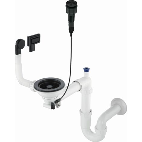 Siphon pour évier en granit à une cuve - Space-Saver ZXYN982 5907650821120 (1/3)