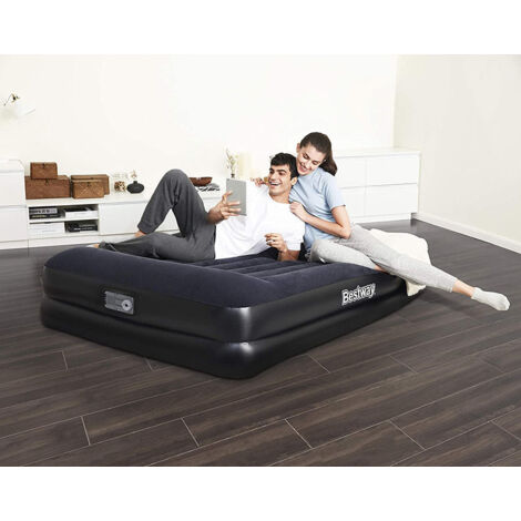 AVENLI Matelas Gonflable 203 X 157 X 47 Cm - Lit 2 Personnes Avec Pompe Électrique Intégrée - Confort Premium