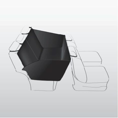 Couverture pour sièges de voiture 1,50 × 1,35 M, noir (1/3)