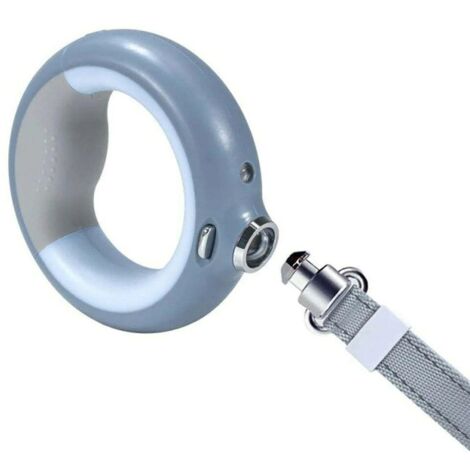 Laisse lumineuse DoggyVillage 3en1 lampe de poche LED, gris (1/3)