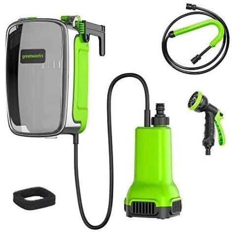 Greenworks G24SWP Pompe submersible 24V débit 1800-2000 L/h (1/3)